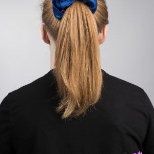 Sapphire Blue Hair Scrunchy - Large size